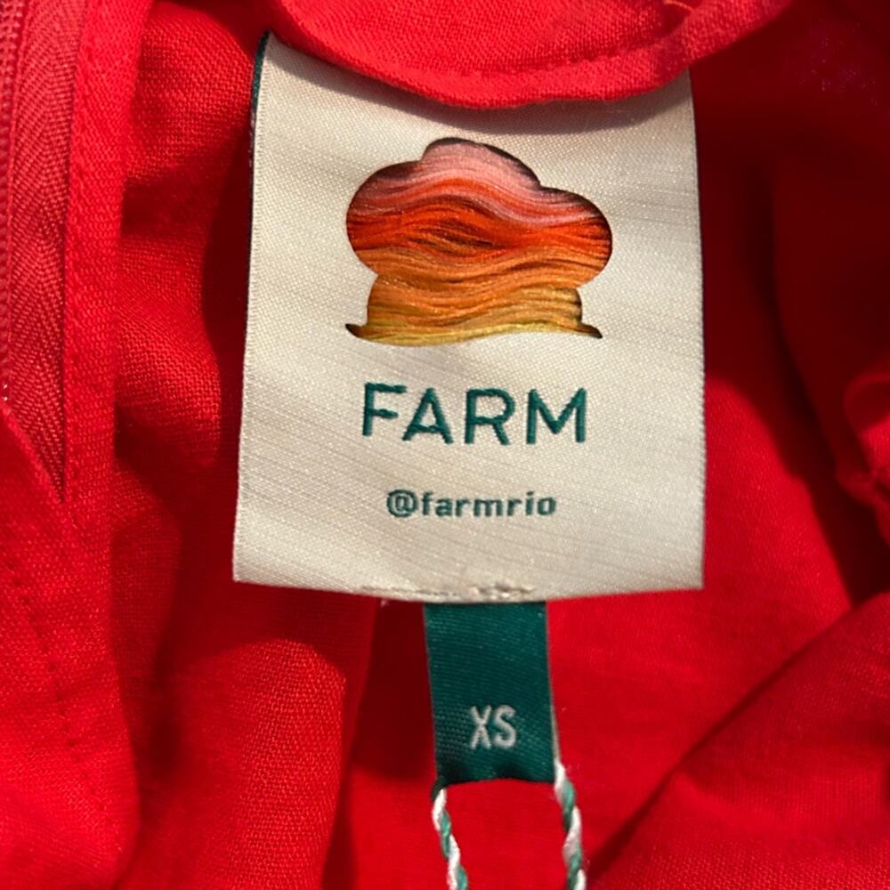 FARM Rio Red Short-Sleeve Jumpsuit - Picture 9 of 14